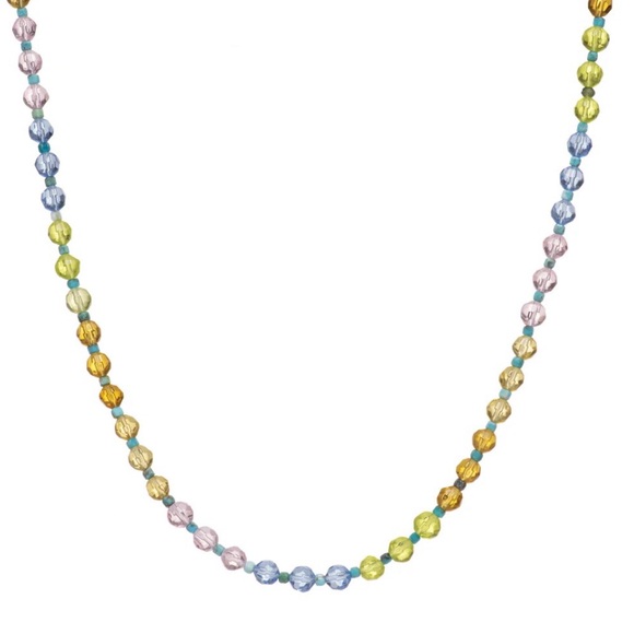 Mayamar Jewelry - Mayamar‎ Pastel and Turquoise Beaded Necklace